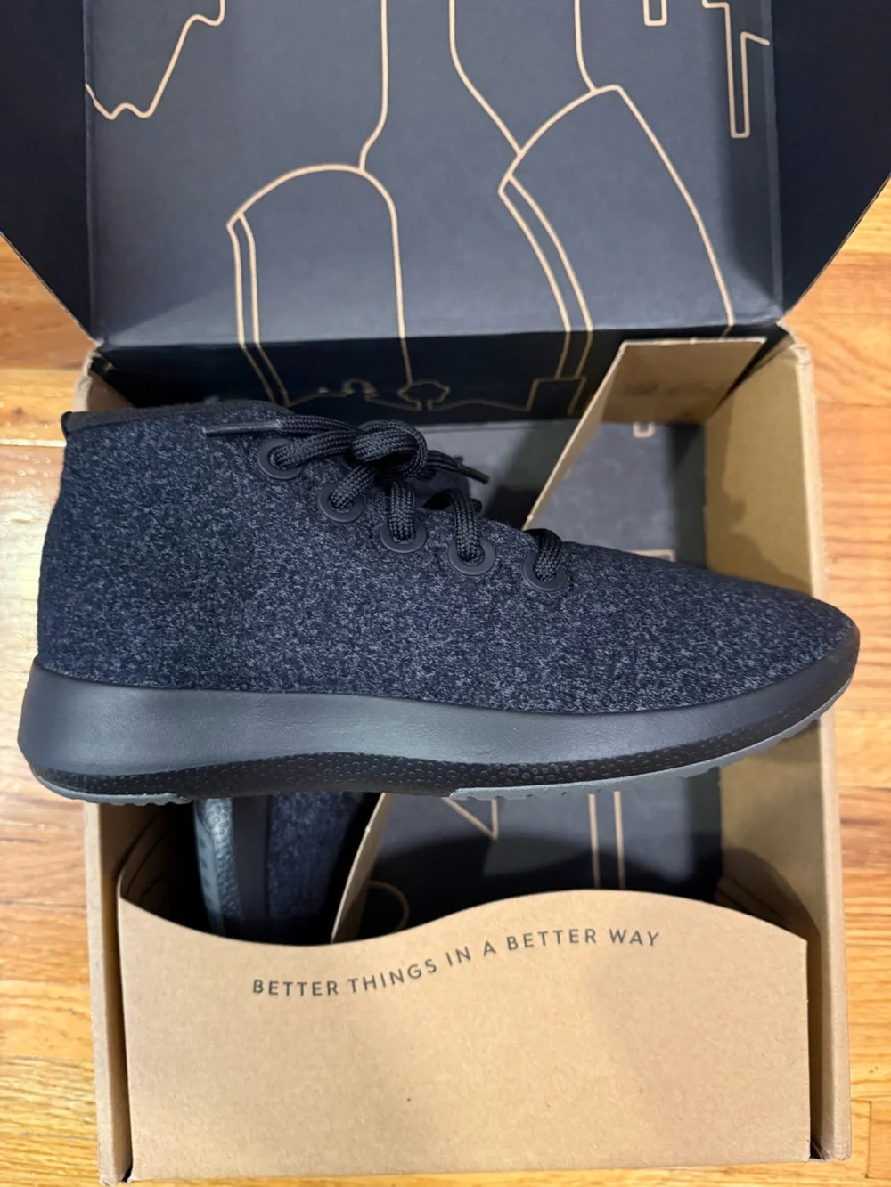 Allbirds Wool Runner-Up Mizzle 2 in Natural Black